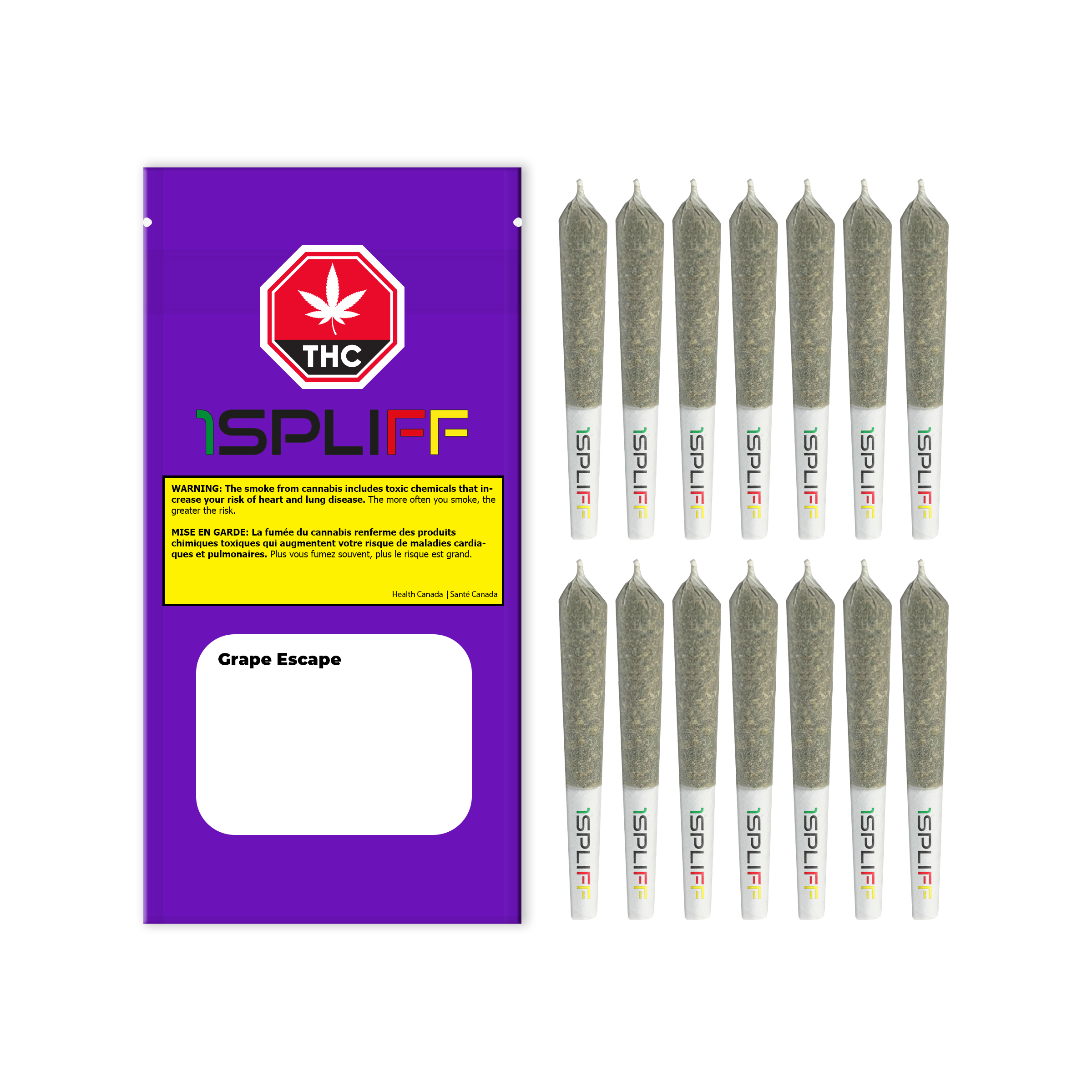 1Spliff, Grape Escape 14x0.5g